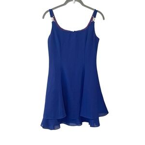 ✨ Vintage Scott McClintock Royal Blue Chiffon Dress | Size